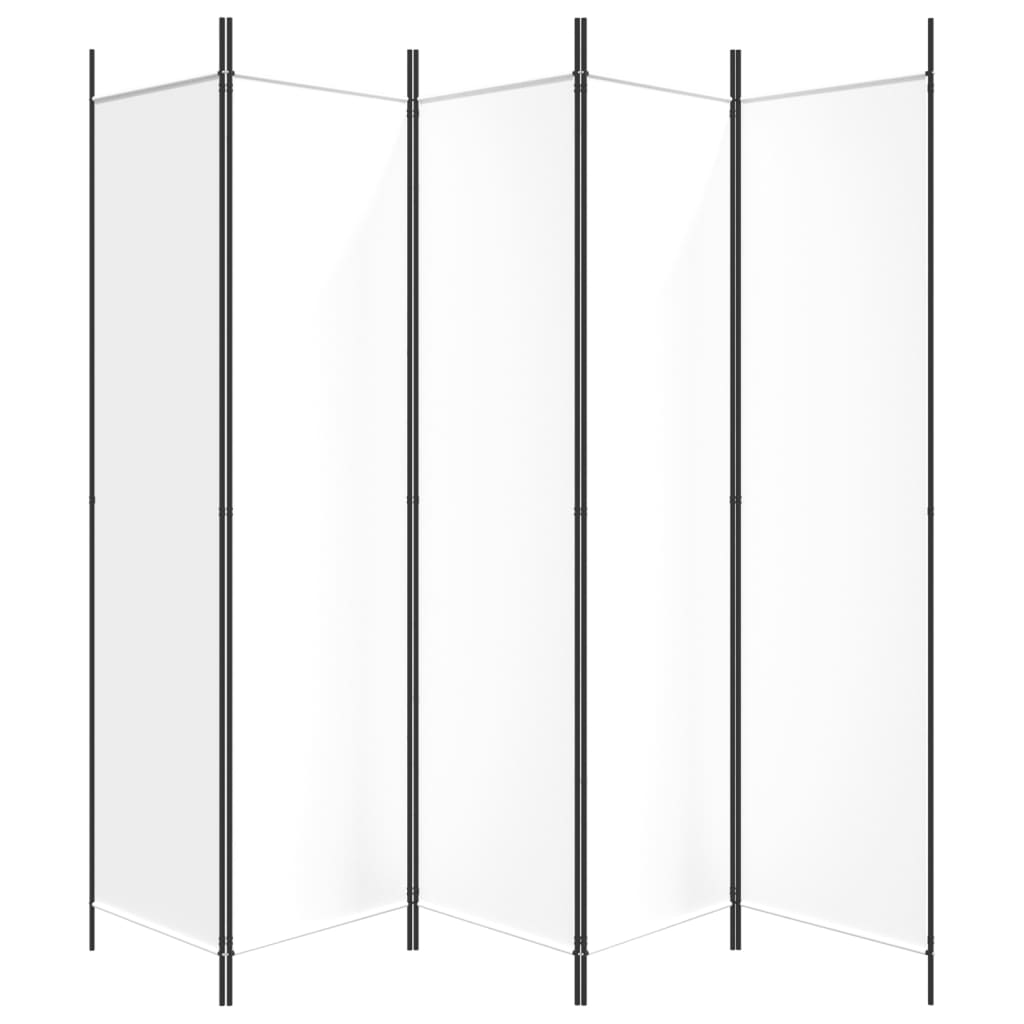 5-Panel Fabric Room Divider 250x200cm | Simpledeals