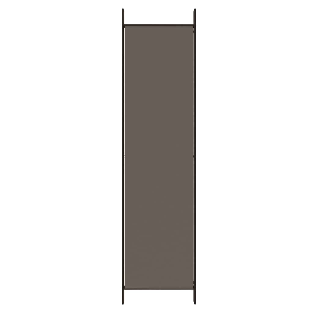 5-Panel Room Divider 250x200cm Anthracite | Simpledeals