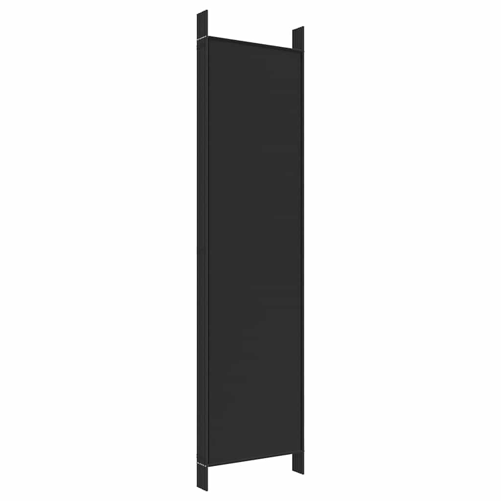 6-Panel Folding Room Divider 300x200cm Black | Simpledeals