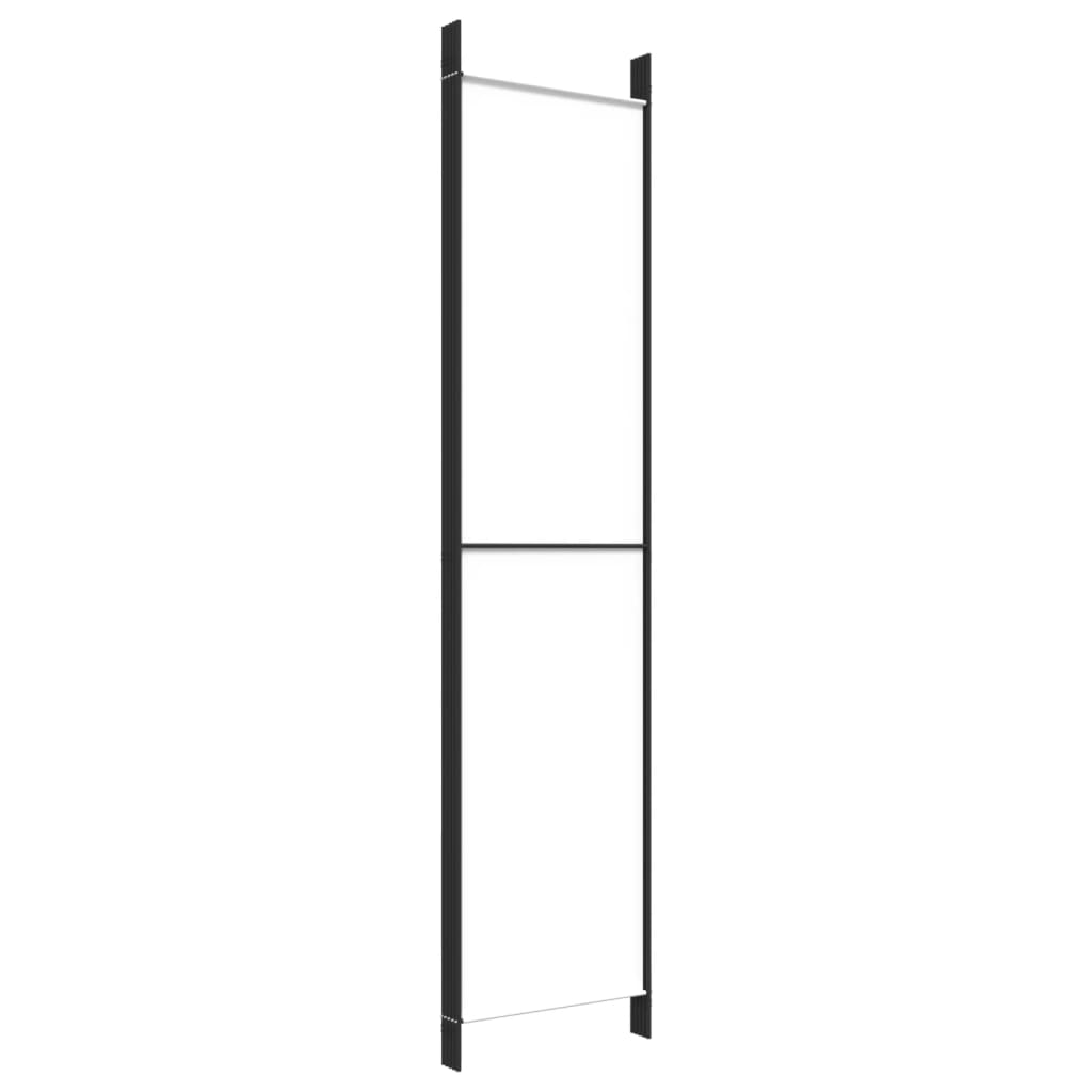 5-Panel Room Divider 250x220cm White Fabric | Simpledeals