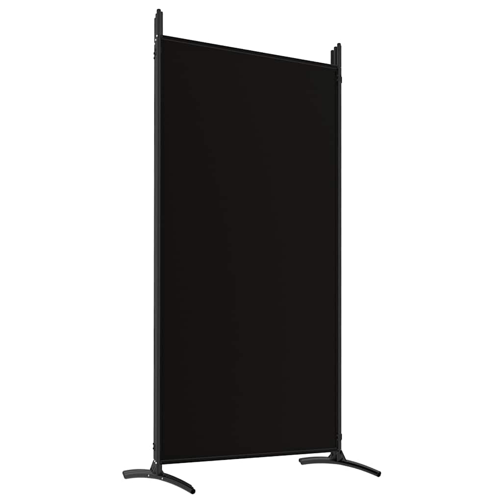 5-Panel Fabric Room Divider 433cm Black | Simpledeals