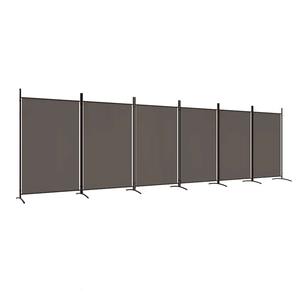 6-Panel Room Divider 520cm Fabric Foldable | Simpledeals