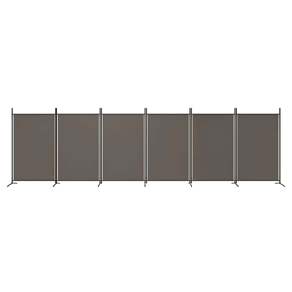 6-Panel Room Divider 520cm Fabric Foldable | Simpledeals