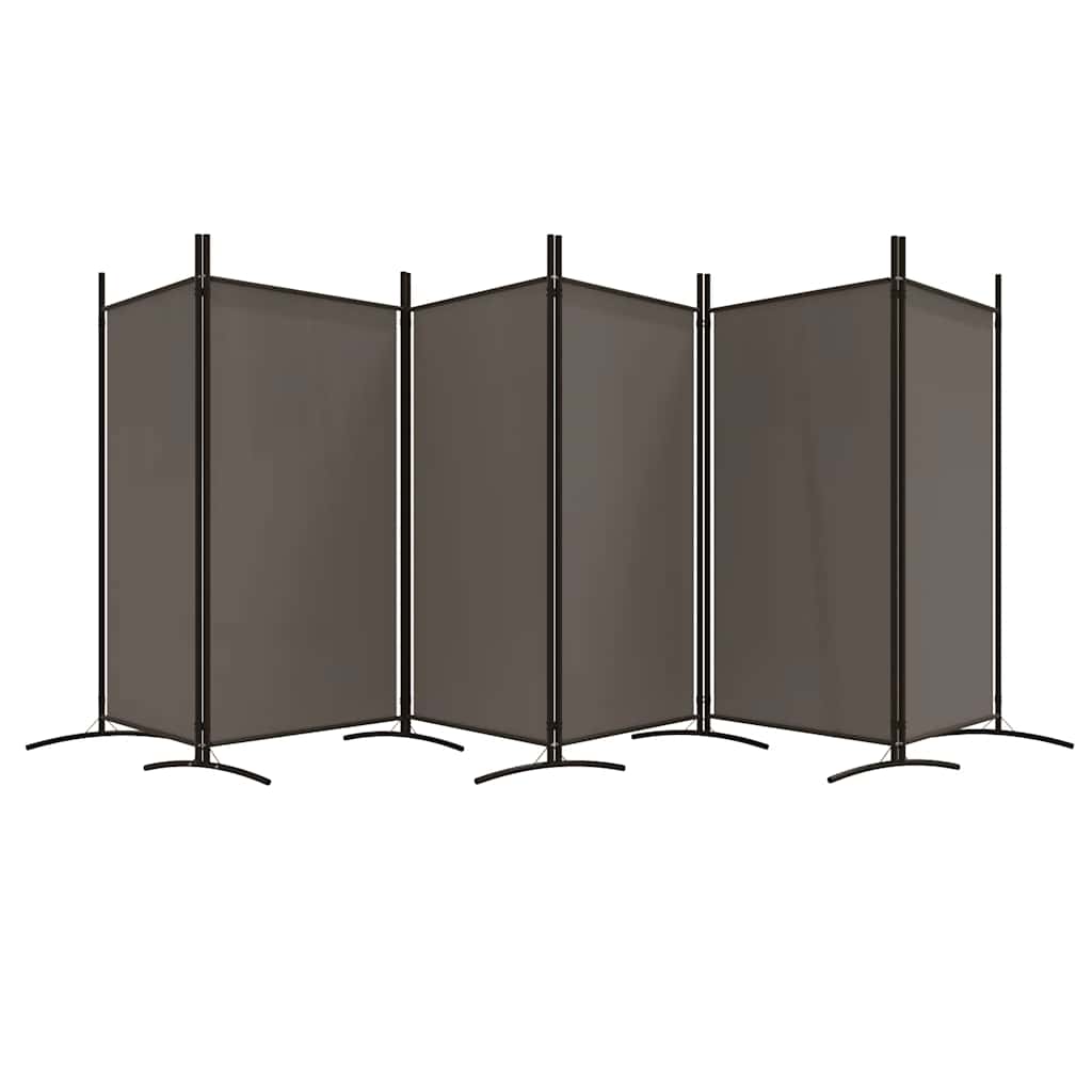 6-Panel Room Divider 520cm Fabric Foldable | Simpledeals