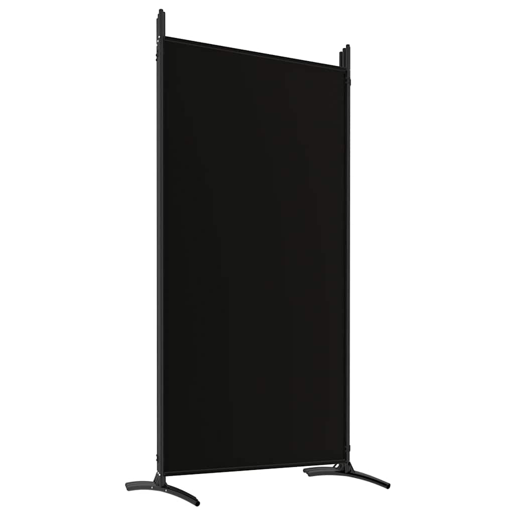6-Panel Room Divider Fabric 520cm Black | Simpledeals