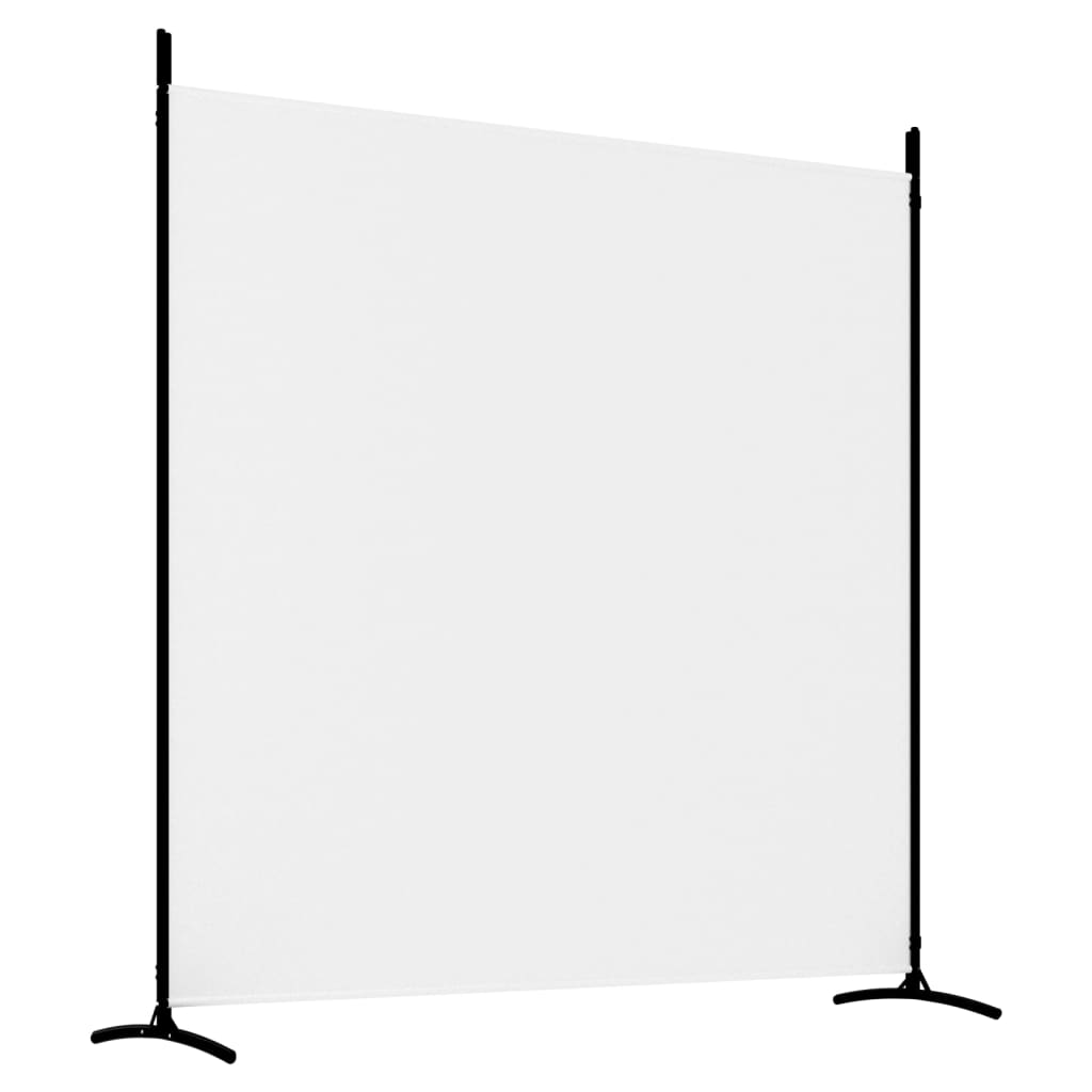 3-Panel Fabric Room Divider 525x180cm White | Simpledeals