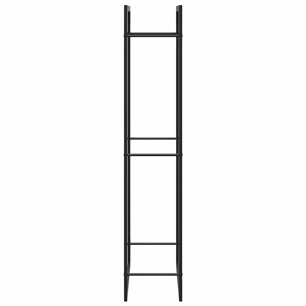 Steel Firewood Rack 154cm Matt Black | Simpledeals