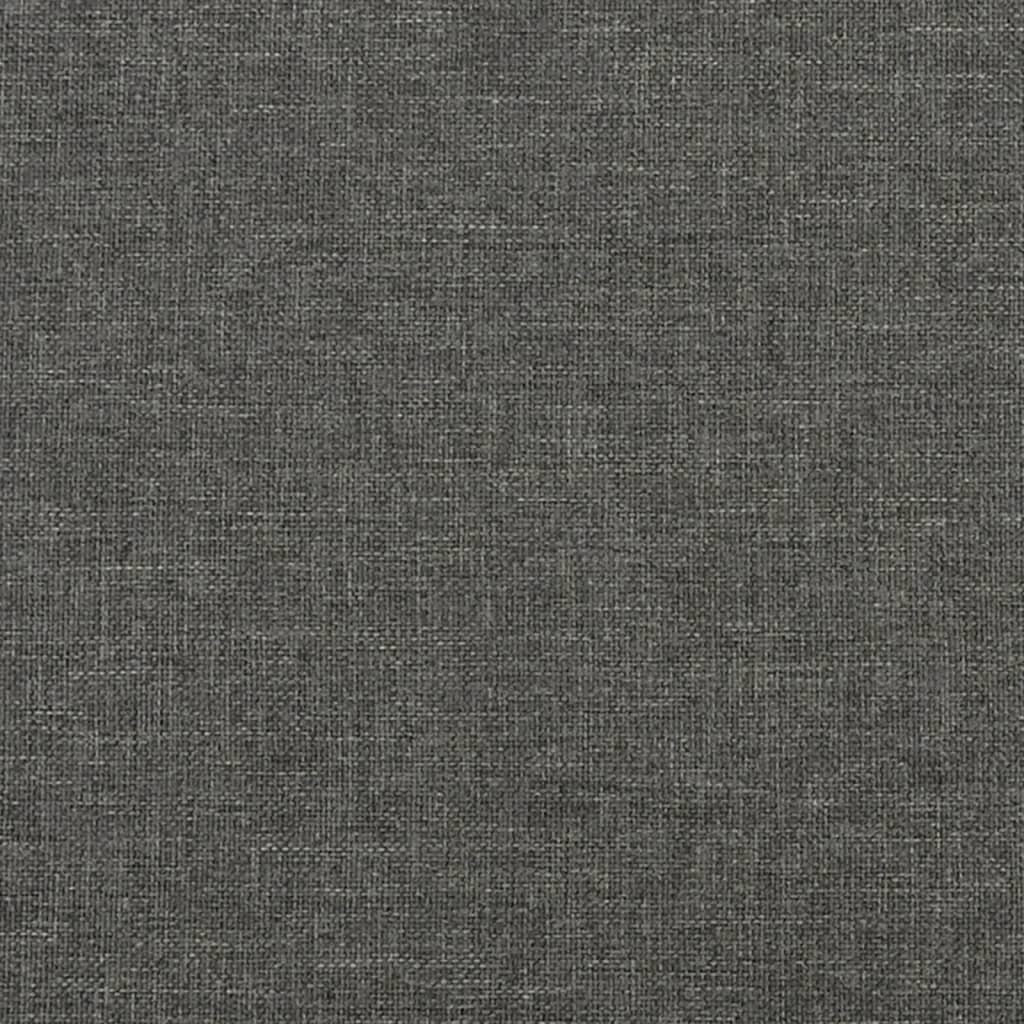 King Single Bed Frame Dark Grey Fabric Box Spring | Simpledeals