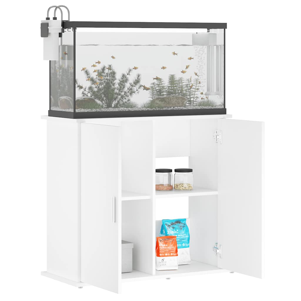 Aquarium Stand White 81cm Engineered Wood | Simpledeals