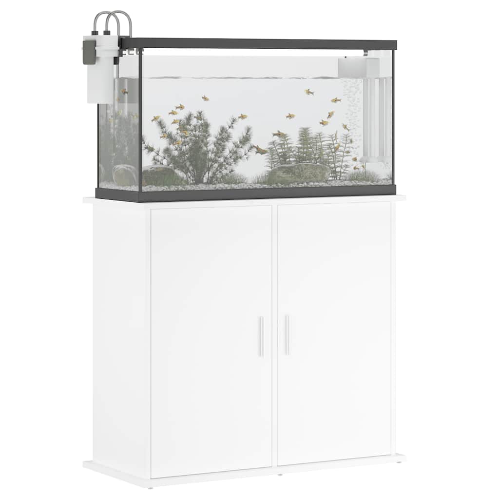 Aquarium Stand White 81cm Engineered Wood | Simpledeals