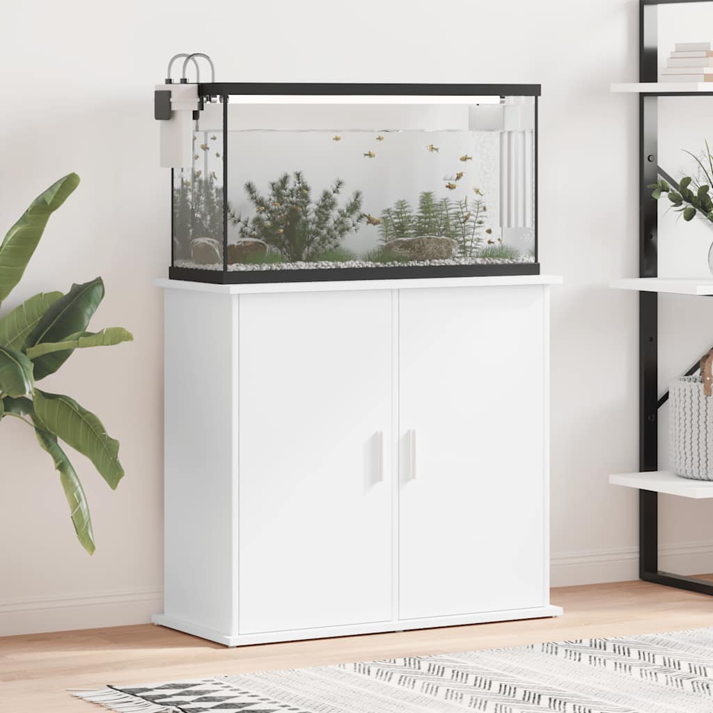 Aquarium Stand White 81cm Engineered Wood | Simpledeals