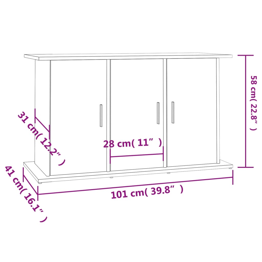 Aquarium Stand White 6-Door Storage Cabinet | Simpledeals