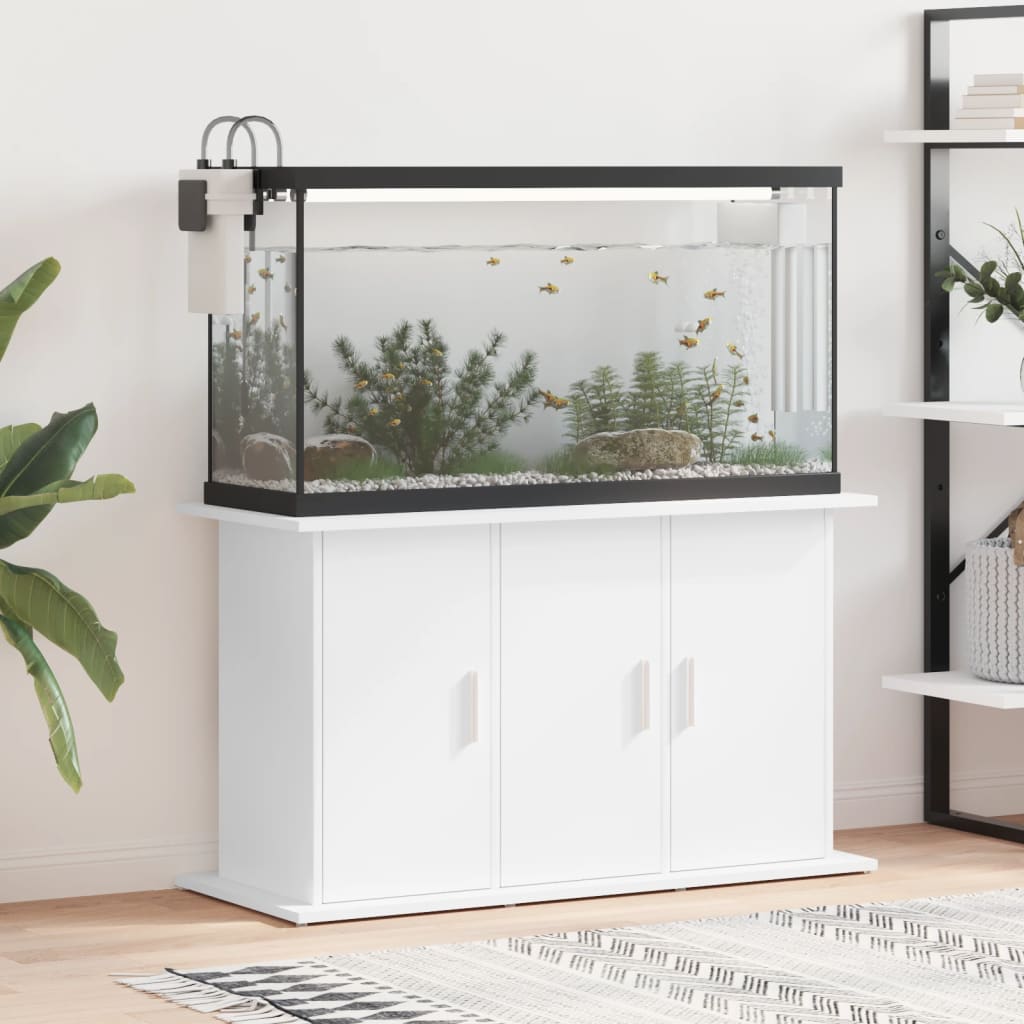Aquarium Stand White 6-Door Storage Cabinet | Simpledeals