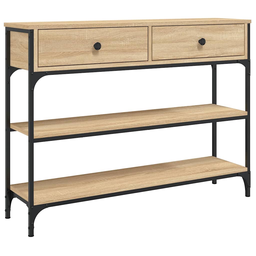 Console Table Sonoma Oak 100cm Hallway Shelf | Simpledeals