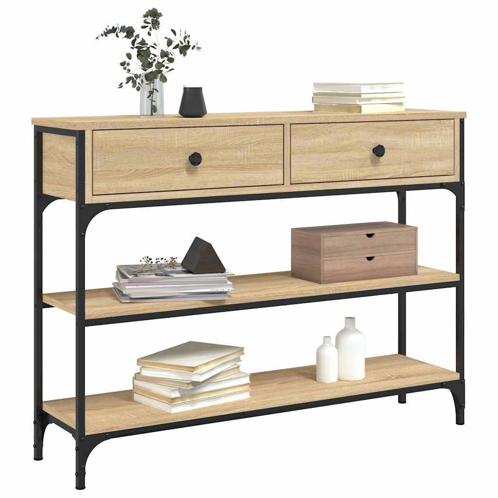 Console Table Sonoma Oak 100cm Hallway Shelf | Simpledeals