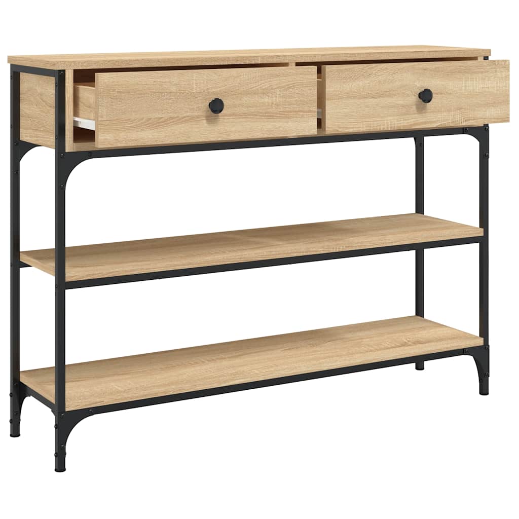 Console Table Sonoma Oak 100cm Hallway Shelf | Simpledeals