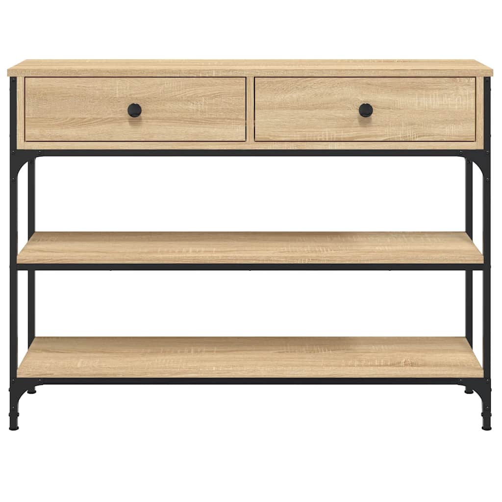 Console Table Sonoma Oak 100cm Hallway Shelf | Simpledeals