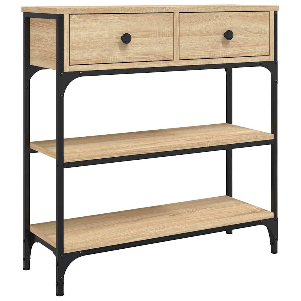 Console Table Sonoma Oak Slim Hallway Table | Simpledeals