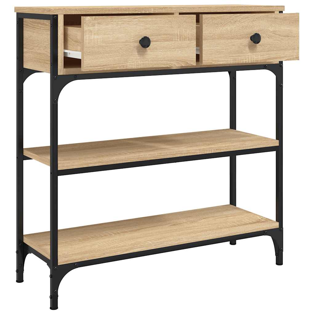 Console Table Sonoma Oak Slim Hallway Table | Simpledeals