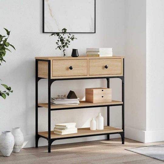 Console Table Sonoma Oak Slim Hallway Table