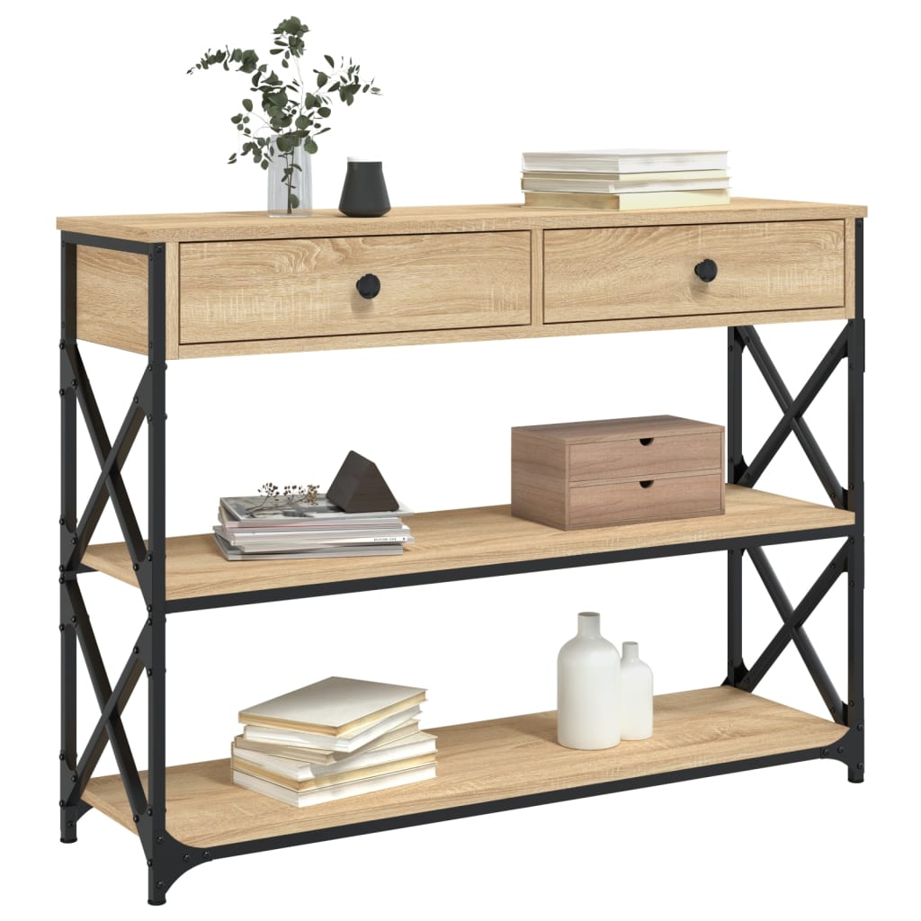 Sonoma Oak Console Table Hallway Entryway | Simpledeals