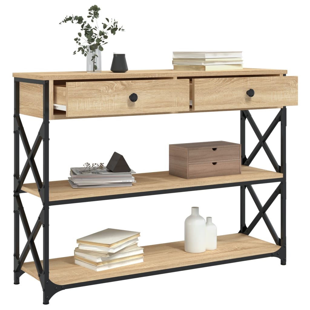 Sonoma Oak Console Table Hallway Entryway | Simpledeals