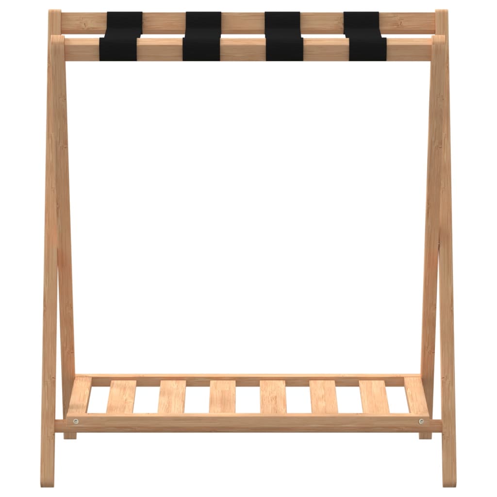 Bamboo Luggage Rack Foldable Suitcase Stand | Simpledeals