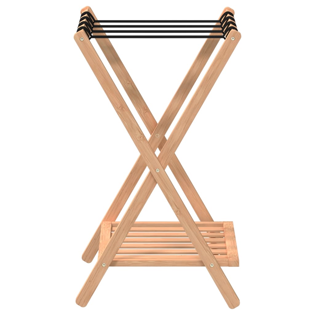 Bamboo Luggage Rack Foldable Suitcase Stand | Simpledeals