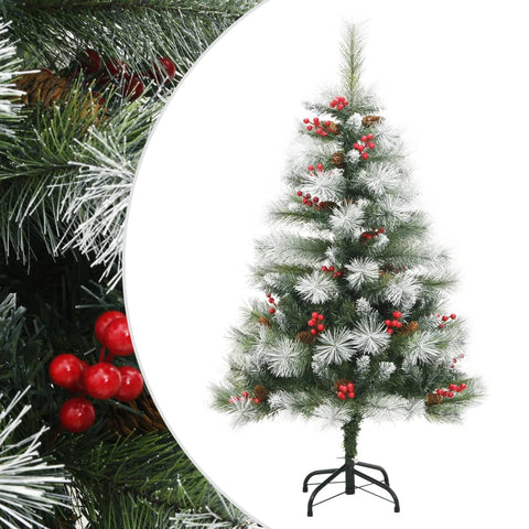 Artificial Hinged Christmas Tree with Cones & Berries