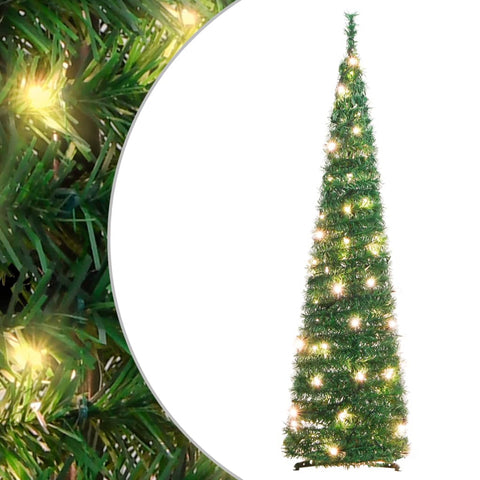 Artificial Christmas Tree Pop-up 50 LEDs Green