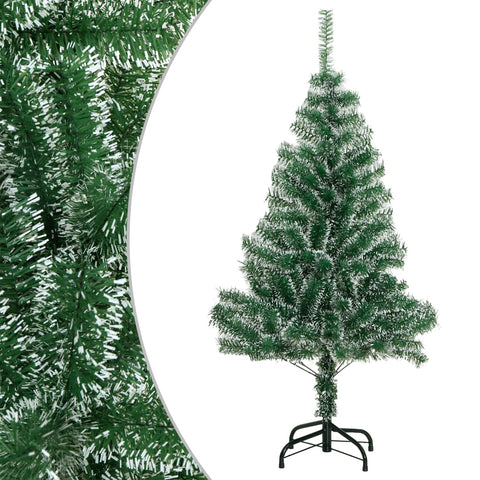 Artificial Christmas Tree with Flocked Snow Green