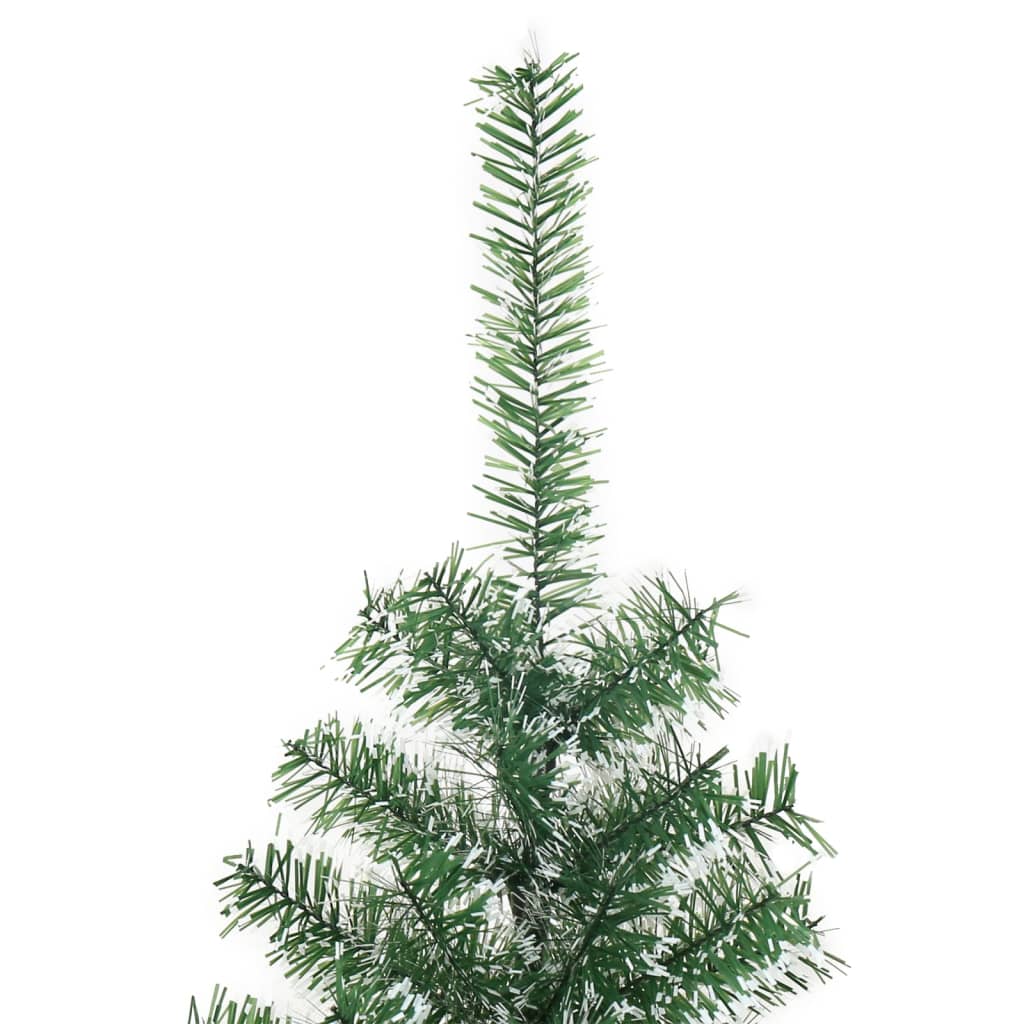 Artificial Christmas Tree with Flocked Snow-Green