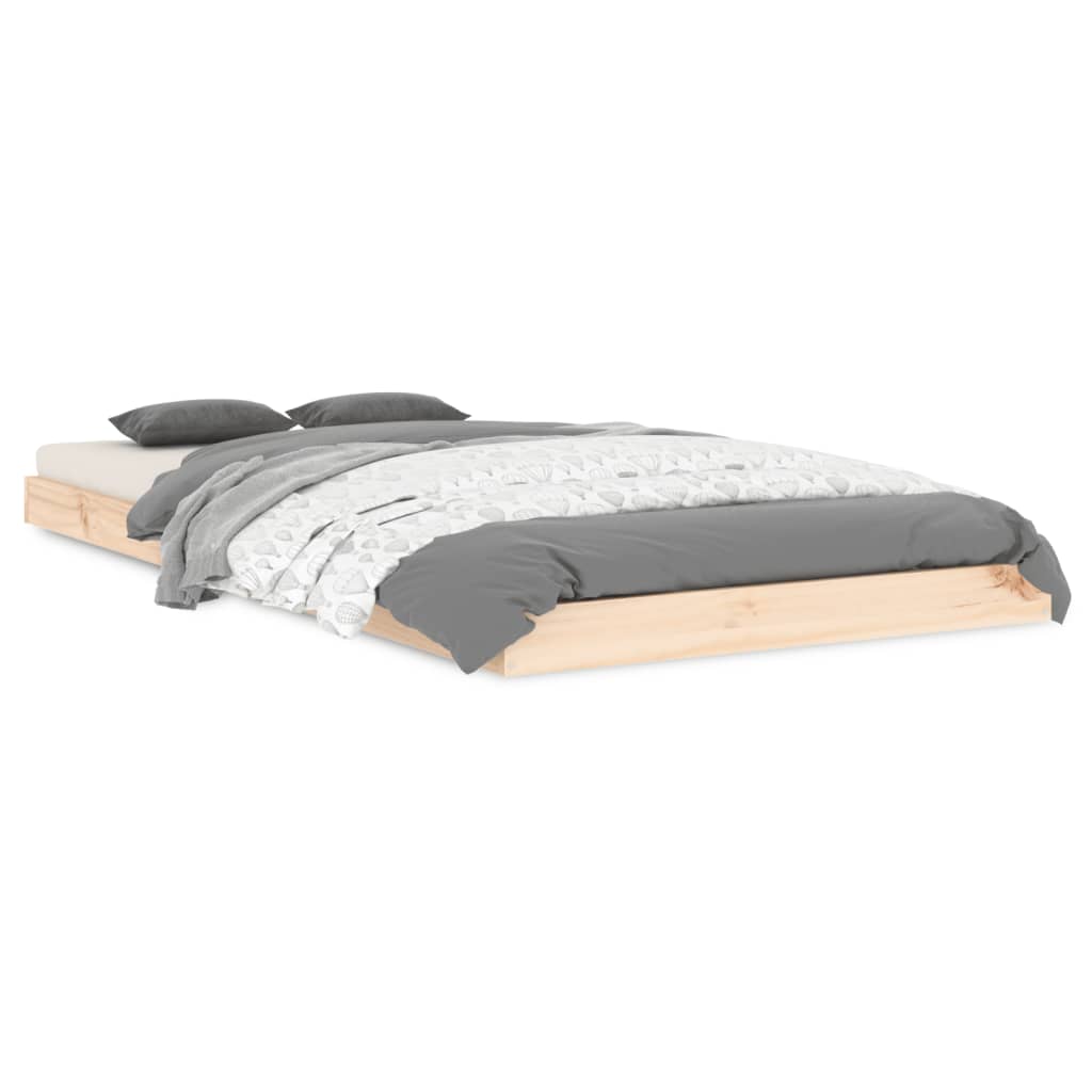 Single Pine Bed Frame 90x190cm Solid Wood | Simpledeals