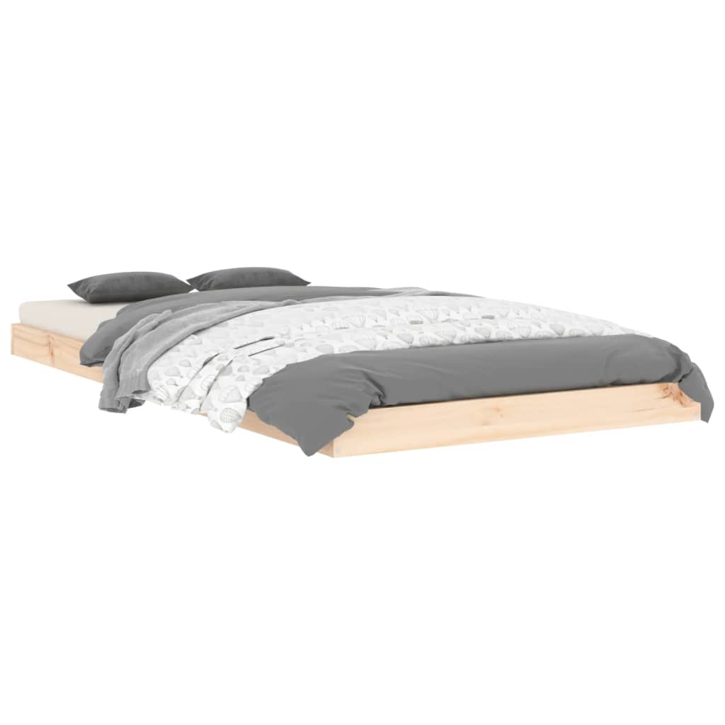 Single Pine Bed Frame 90x190cm Solid Wood | Simpledeals