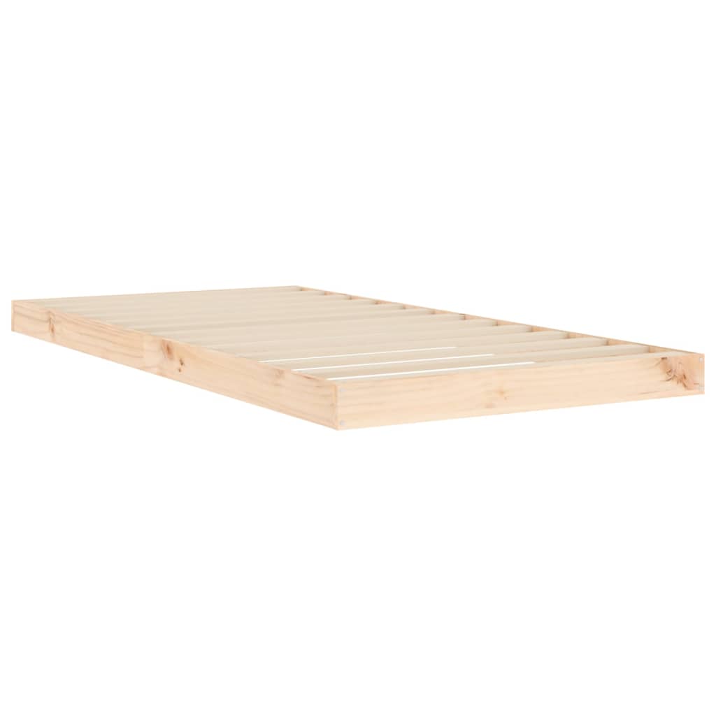 Single Pine Bed Frame 90x190cm Solid Wood | Simpledeals