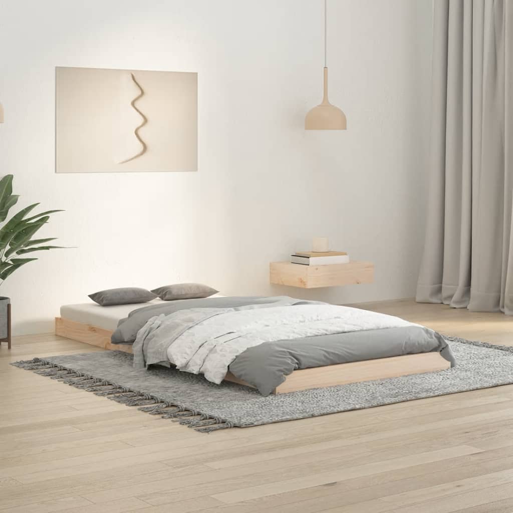 Single Pine Bed Frame 90x190cm Solid Wood | Simpledeals