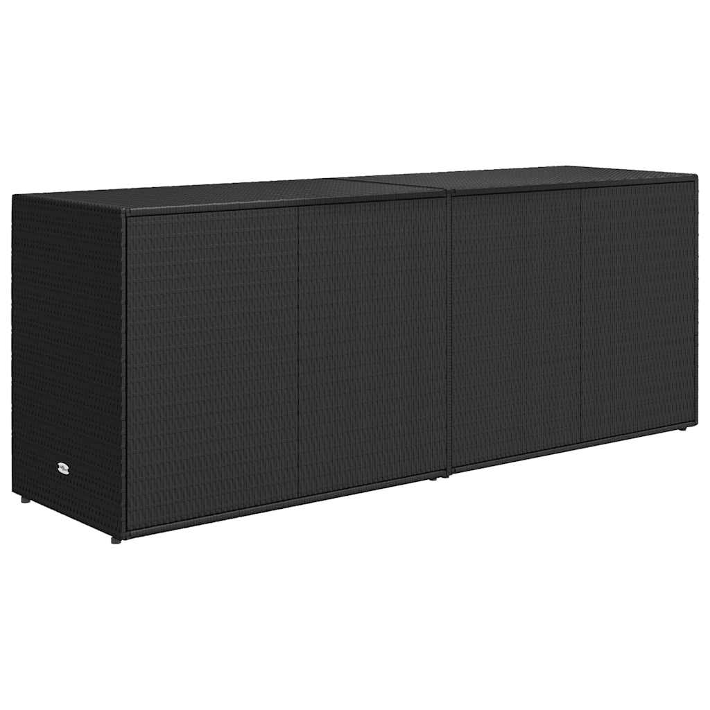 Garden Storage Cabinet Poly Rattan 198cm | Simpledeals