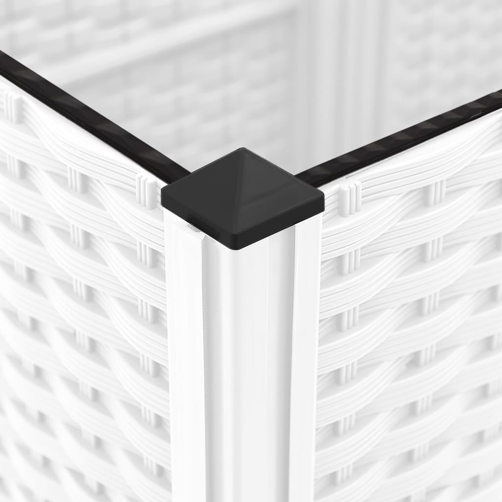 Garden Planter Trellis White 120x40x136cm | Simpledeals