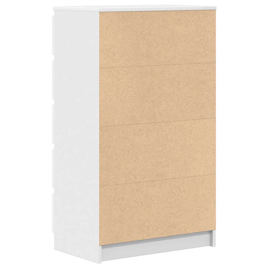 White Drawer Cabinet 5 Drawer Tallboy 103cm | Simpledeals