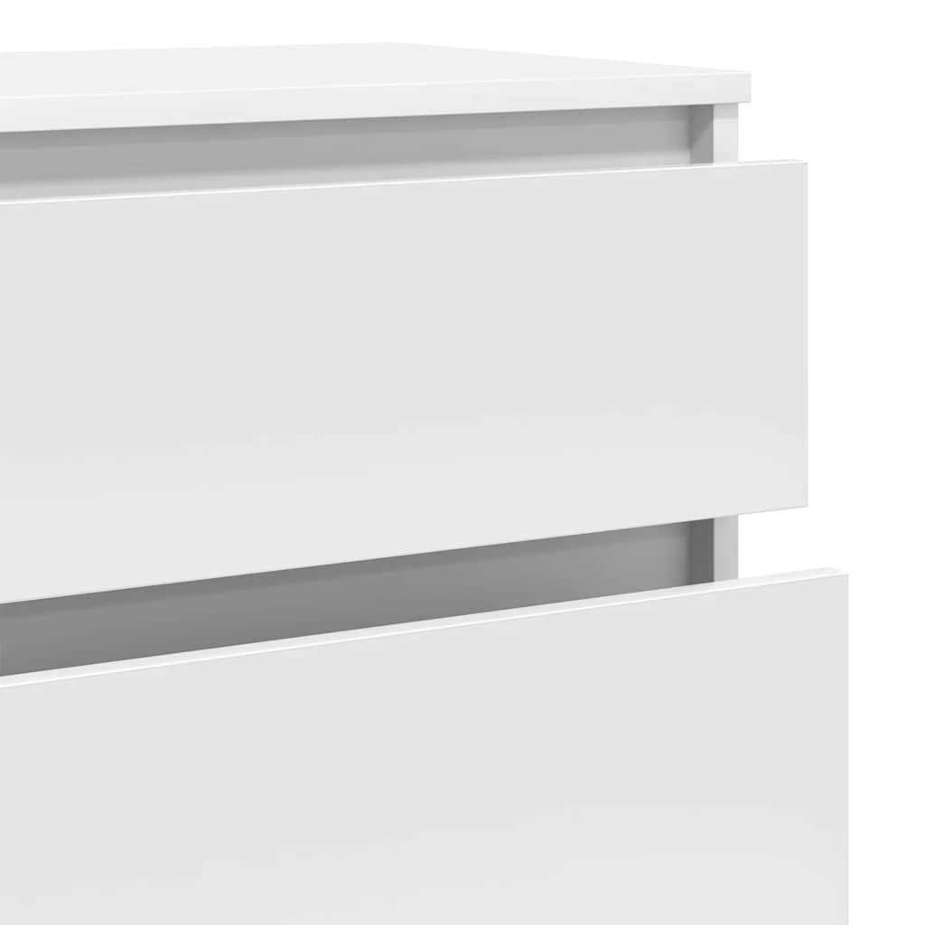 White Drawer Cabinet 5 Drawer Tallboy 103cm | Simpledeals