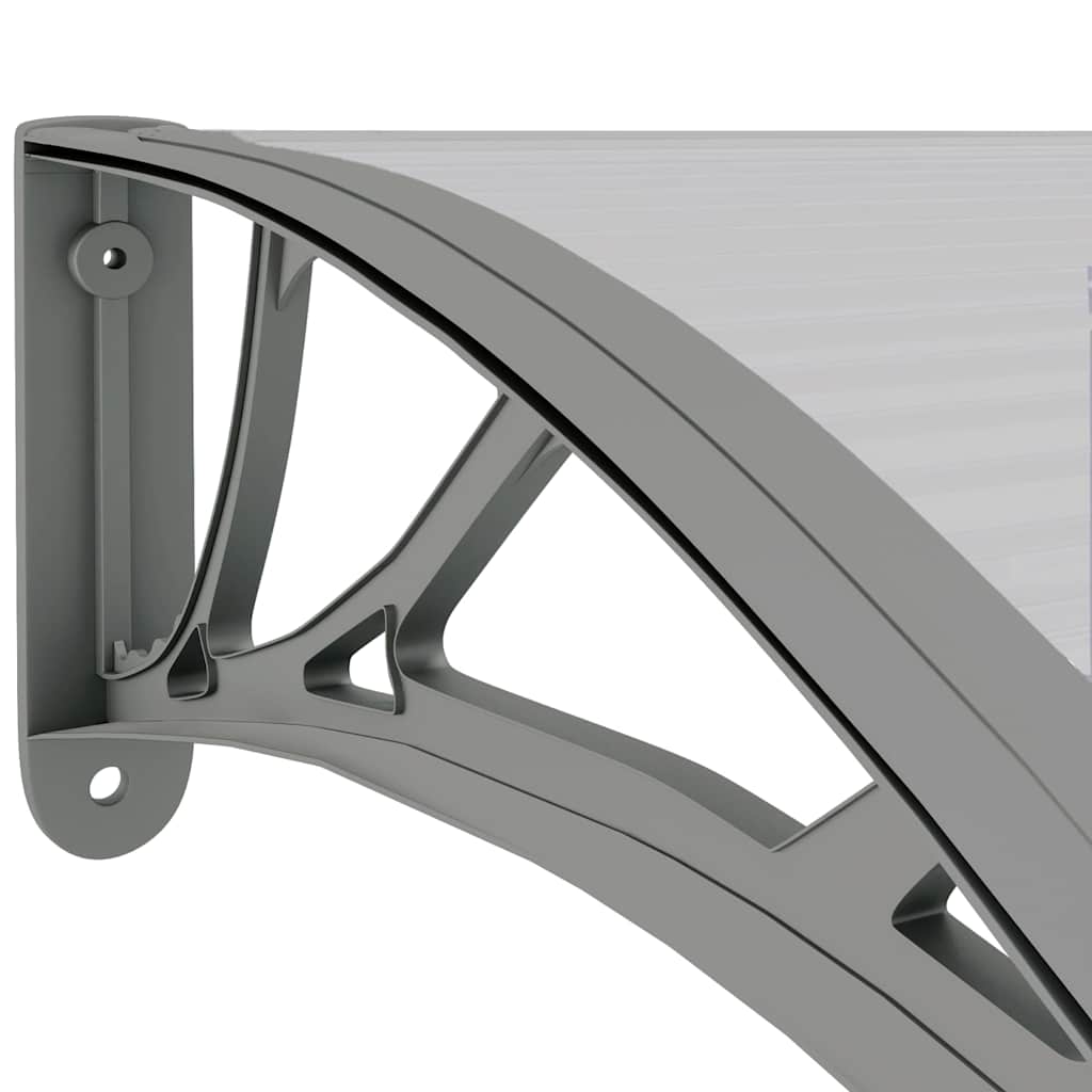 Heavy-duty Door Canopy Polycarbonate | Durable Grey Black - photo 13