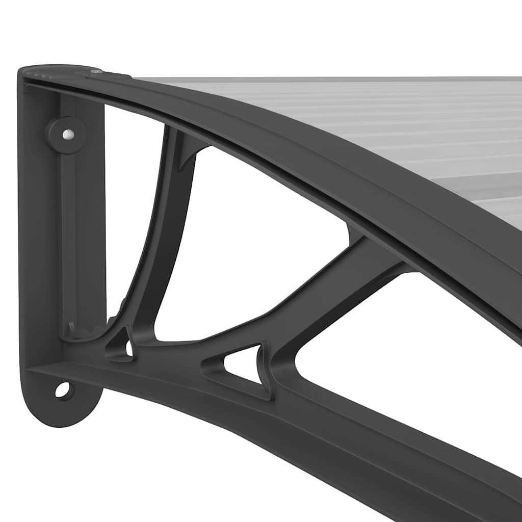 Heavy-duty Door Canopy Polycarbonate with Durable Grey Black - photo 27