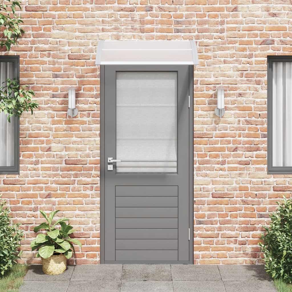 Heavy-duty Door Canopy Polycarbonate, Durable Grey Black - photo 45