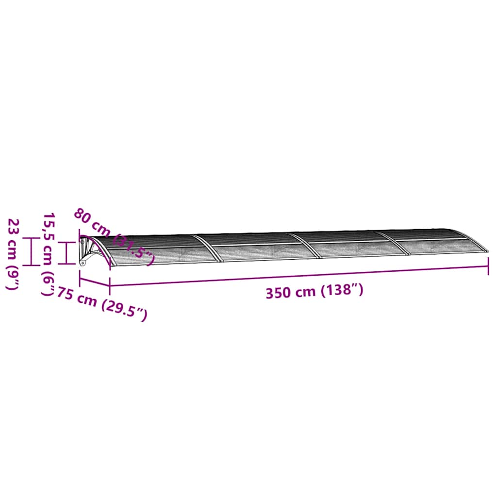 Heavy-duty Door Canopy Polycarbonate - Window & Door Awnings - photo 70