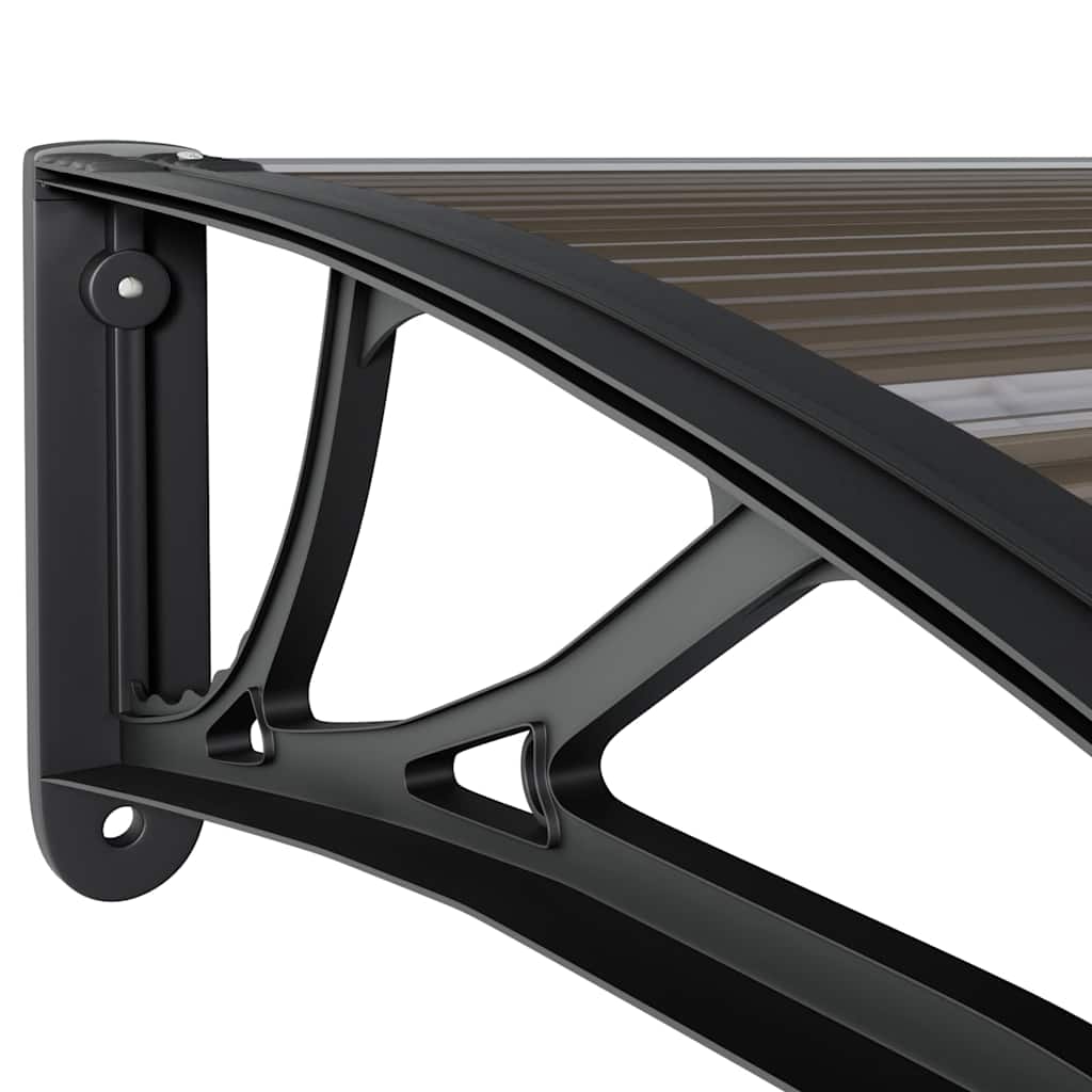 Heavy-duty Door Canopy Polycarbonate, Durable Grey Black - photo 75