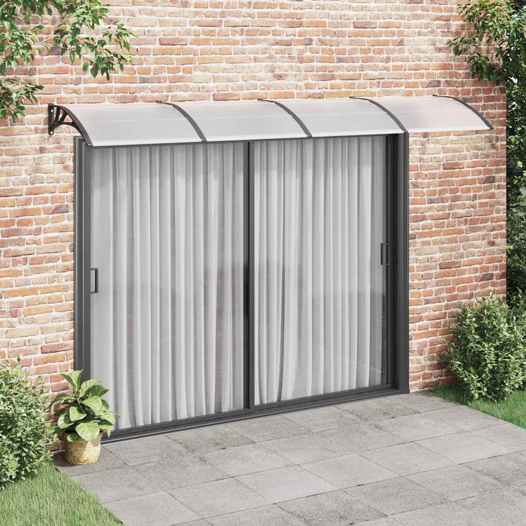 Heavy-duty Door Canopy Polycarbonate with Durable Grey Black - photo 77
