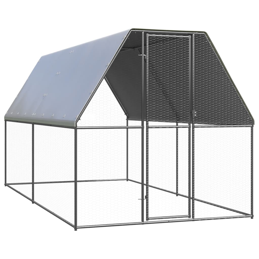 Galvanised Steel Chicken Cage 2x4x2m Outdoor | Simpledeals