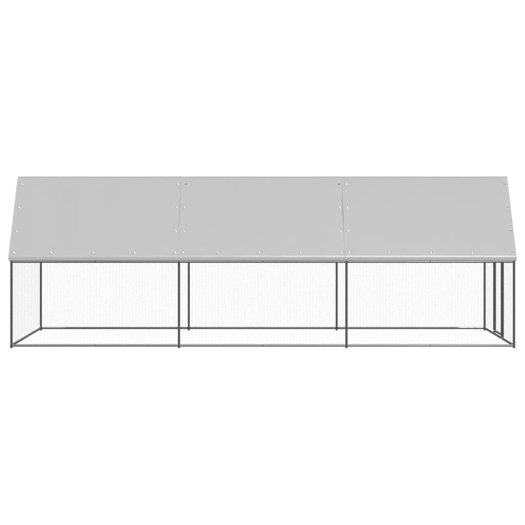 Large Chicken Coop Run Galvanised Steel 2x6x2m | Simpledeals
