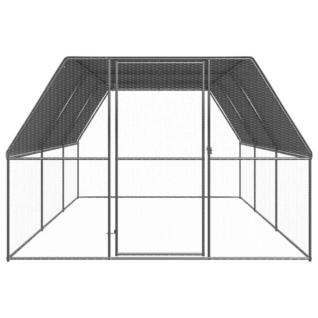 Large Galvanised Steel Chicken Cage 3x6x2m | Simpledeals