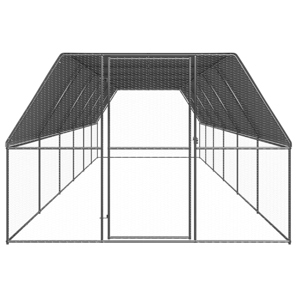 Large Chicken Coop Run 3x12m Galvanised Steel | Simpledeals